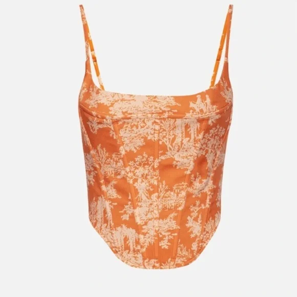 Miaou Venus Corset in Clementine Toile, Size L, NWOT - Picture 3 of 9